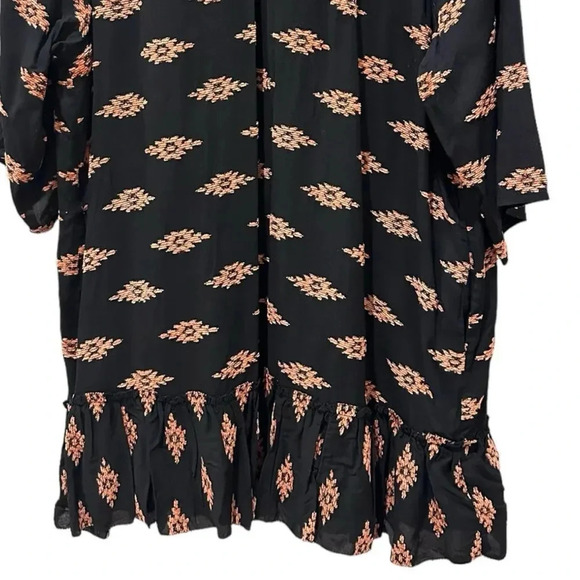 Rhode Marika Mini Tent Dress in Ikat Clip Jacquard - Picture 7 of 15